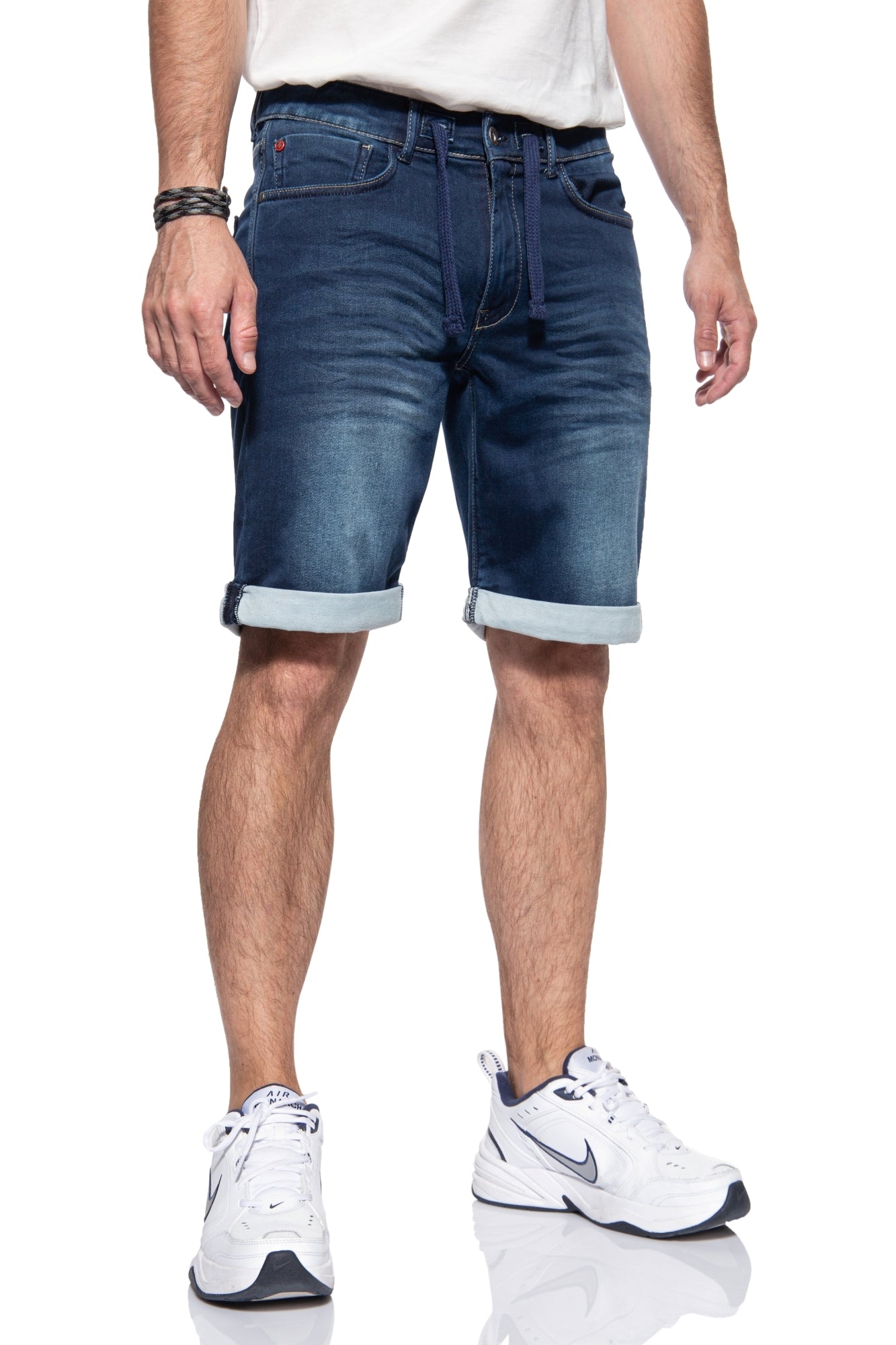 Jogg Shorts im Denim-Look