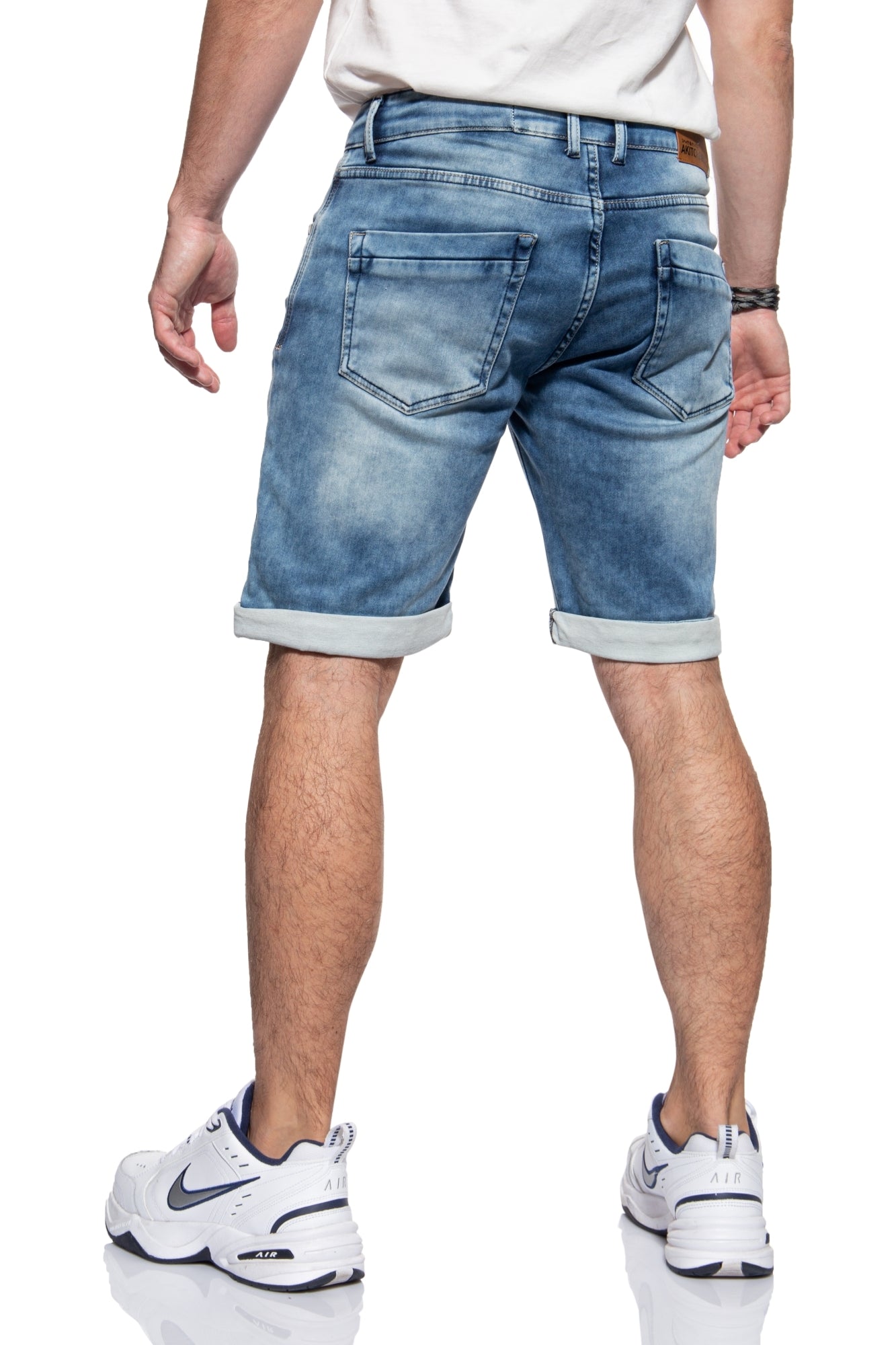 Jogg Shorts im Denim-Look