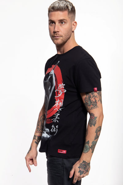 T-Shirt mit Print in der Front Geisha