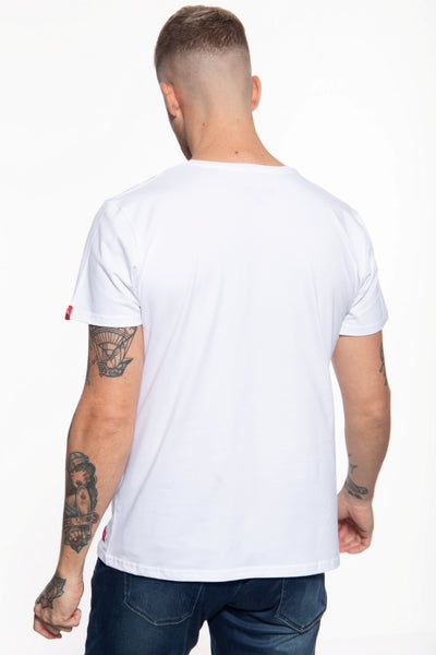 T-Shirt mit Print in der Front Geisha