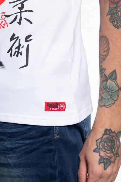T-Shirt mit Print in der Front Geisha