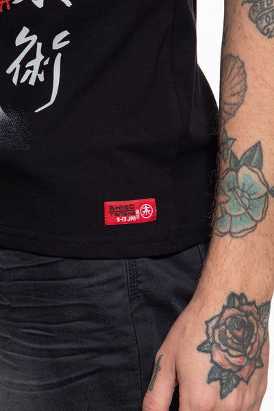 T-Shirt mit Print in der Front Geisha