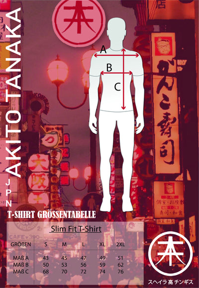 T-Shirt mit Print in der Front Geisha