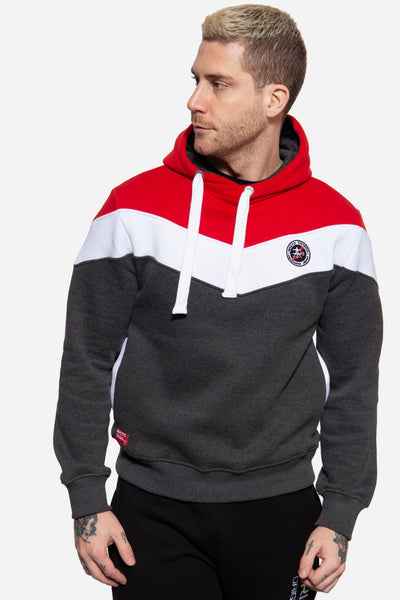 Kapuzen Sweater Triple Tone