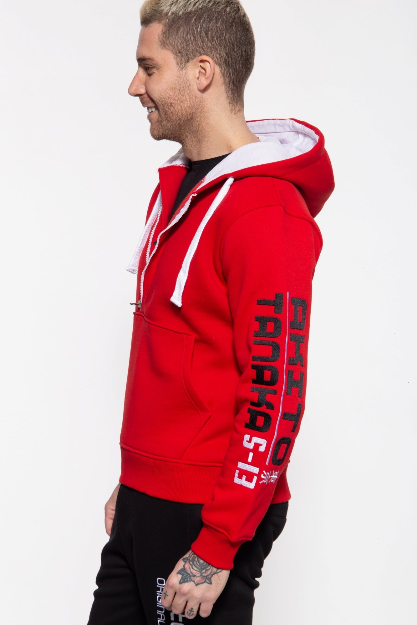 Kapuzen Sweater Vertical Side