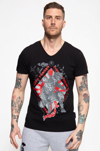 T-Shirt mit Frontprint Samurai Run