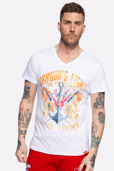 T-Shirt mit Frontprint Dragon Anchor