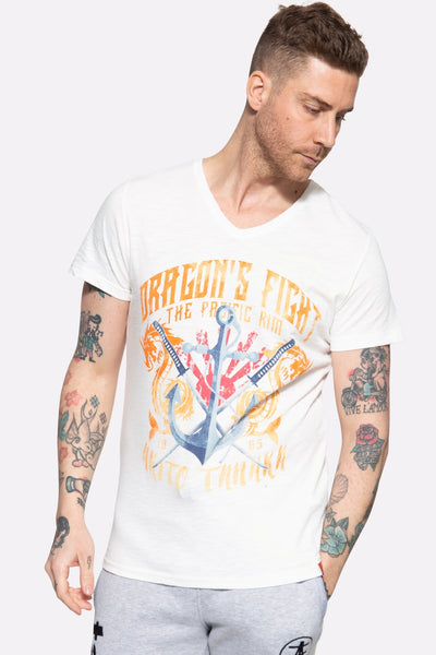 T-Shirt mit Frontprint Dragon Anchor