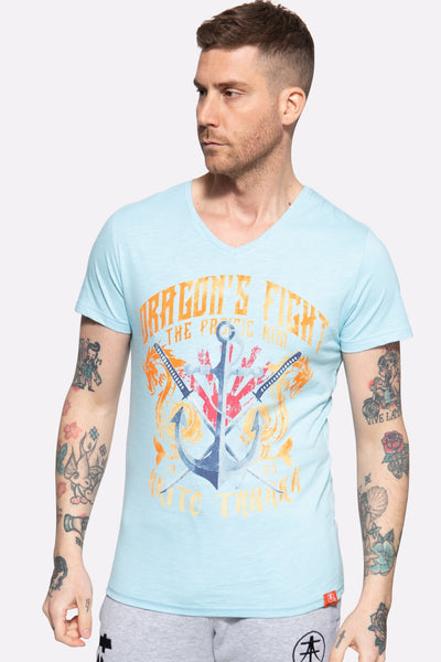 T-Shirt mit Frontprint Dragon Anchor