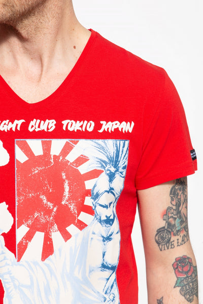 T-Shirt mit Frontprint Fight Club