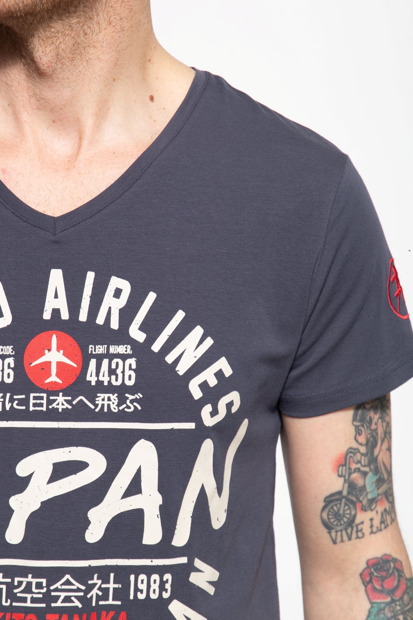 T-Shirt mit Frontprint Flight