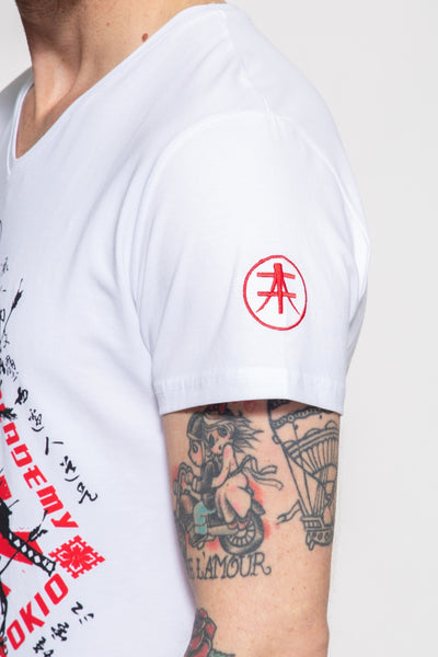 T-Shirt mit Frontprint Samurai Run