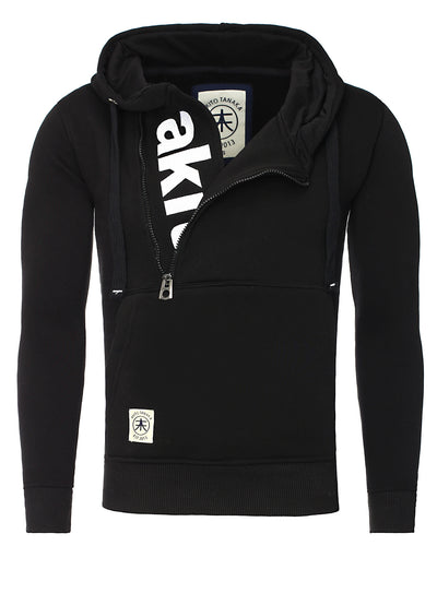 Kapuzenpullover mit Stickerei Schriftzug Vertical Zip Sweat