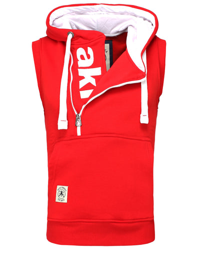 Kapuzenweste mit Stickerei Vertical Zip Vest