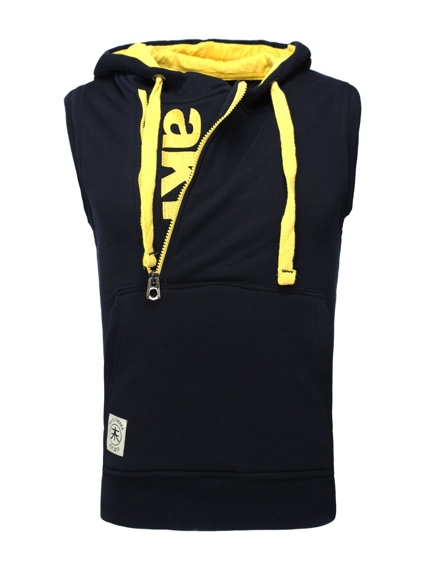 Kapuzenweste mit Stickerei Vertical Zip Vest