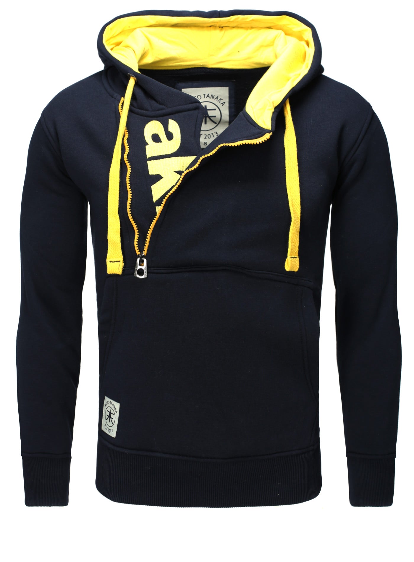 Kapuzenpullover mit Stickerei Schriftzug Vertical Zip Sweat