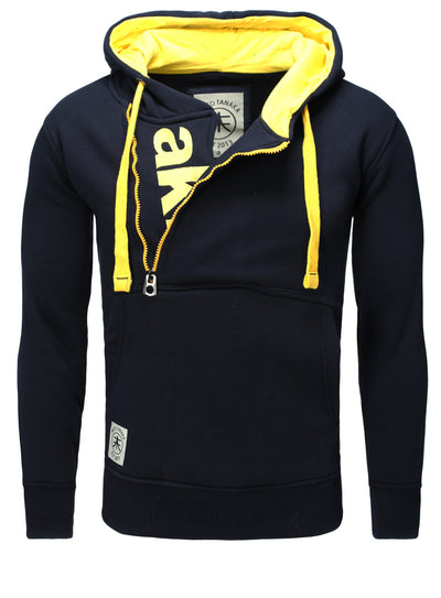 Kapuzenpullover mit Stickerei Schriftzug Vertical Zip Sweat