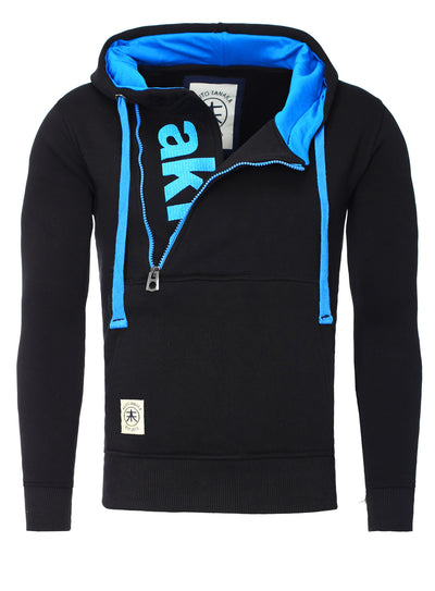 Kapuzenpullover mit Stickerei Schriftzug Vertical Zip Sweat