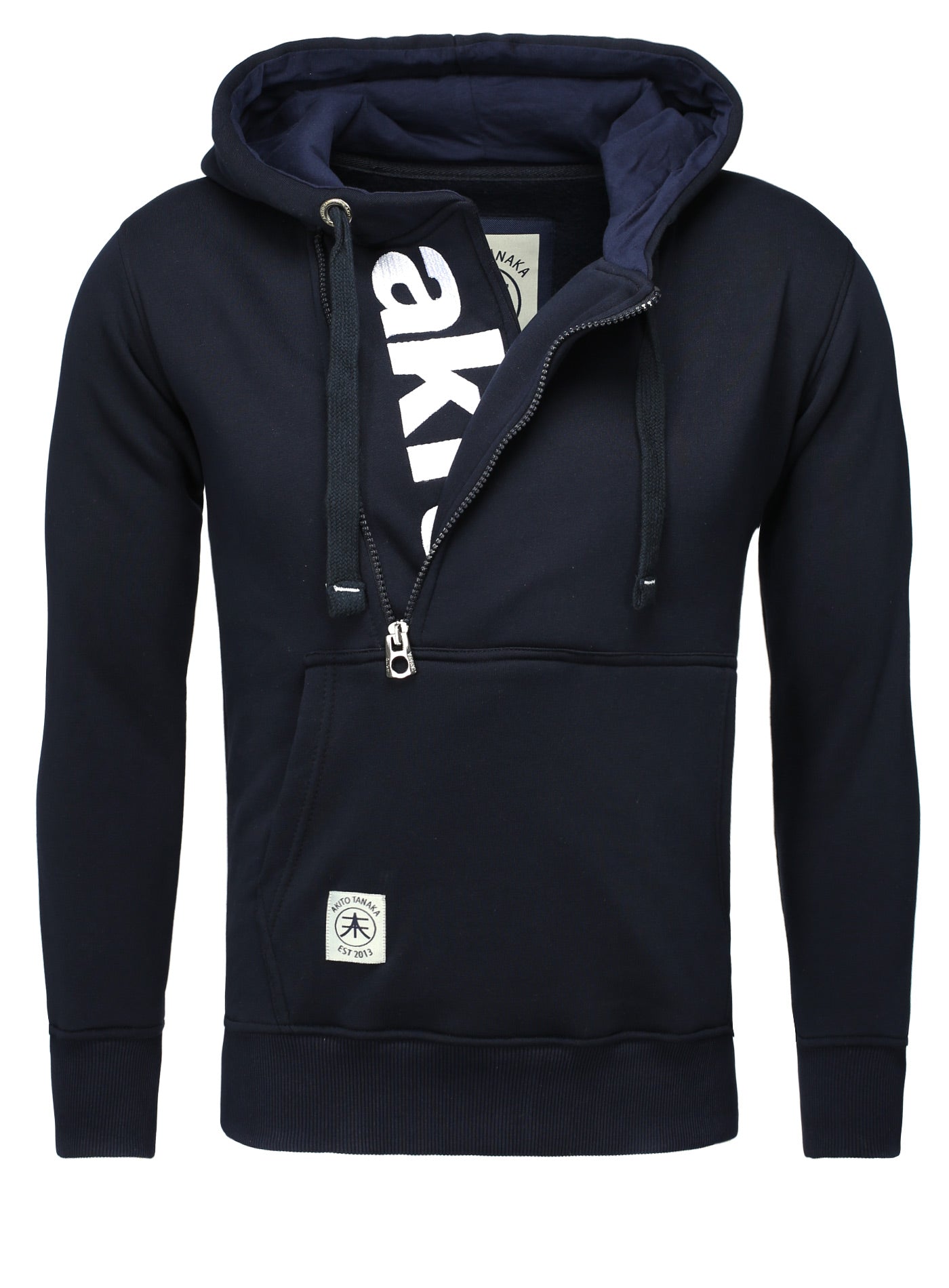 Kapuzenpullover mit Stickerei Schriftzug Vertical Zip Sweat