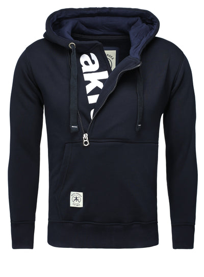 Kapuzenpullover mit Stickerei Schriftzug Vertical Zip Sweat