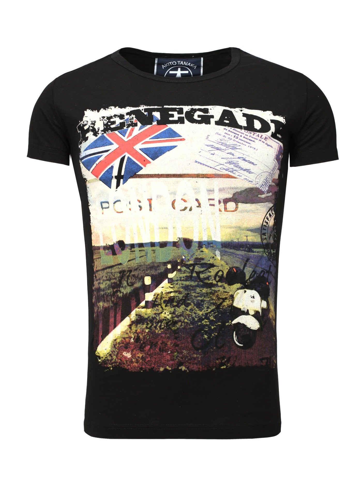Rundhalsshirt mit farbigem Fotodruck Renegade Motors