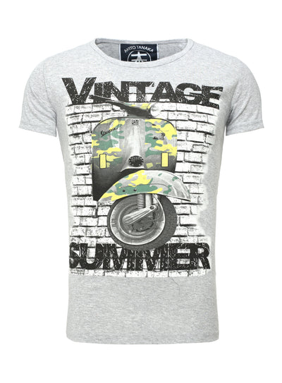 Rundhalsshirt mit Vintage Fotodruck Vintage Summer