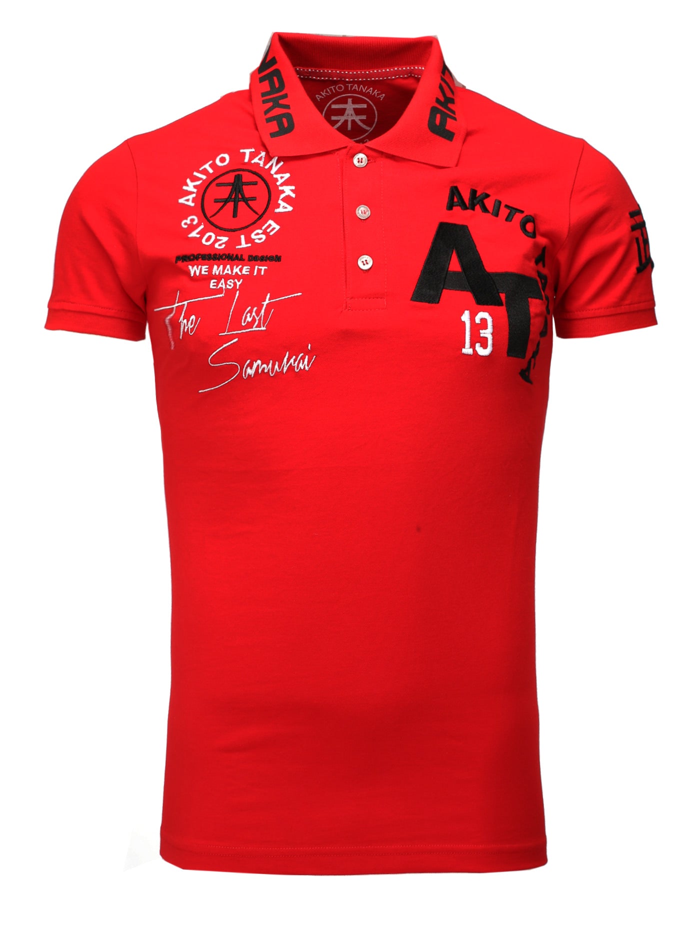 Poloshirt mit Stickereien und Applikationen Design