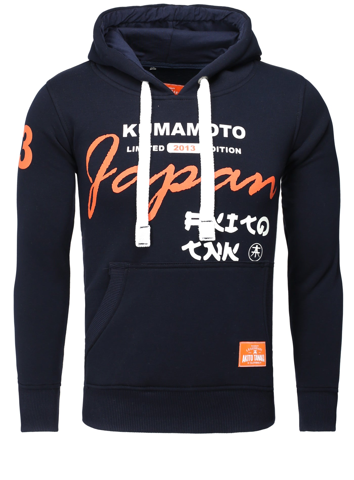 Kapuzenpullover mit Kontrast Print » Japan13 « Japan13
