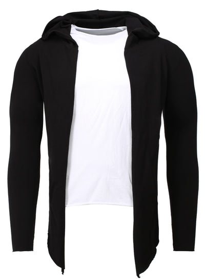 Kapuzenshirt im 2-in-1 Layering Look Long Stylist Sweat
