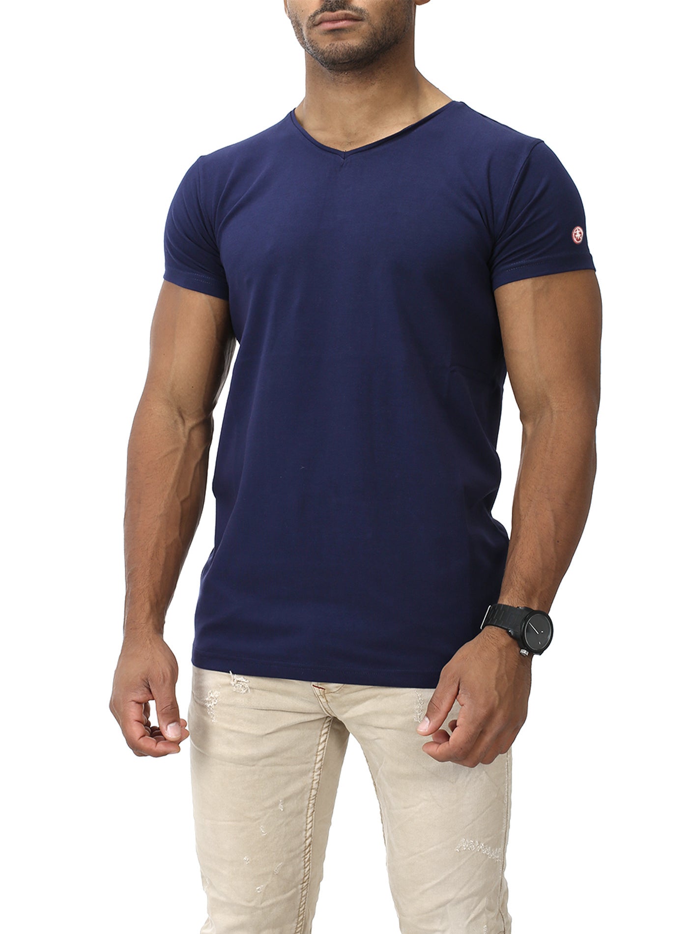 Basic Slim Fit T-Shirt V-Neck HIGH