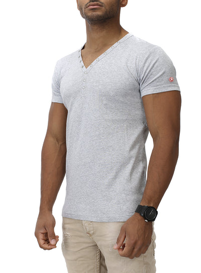 Basic Slim Fit T-Shirt Small Button