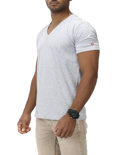 Basic Slim Fit T-Shirt V-Neck DEEP