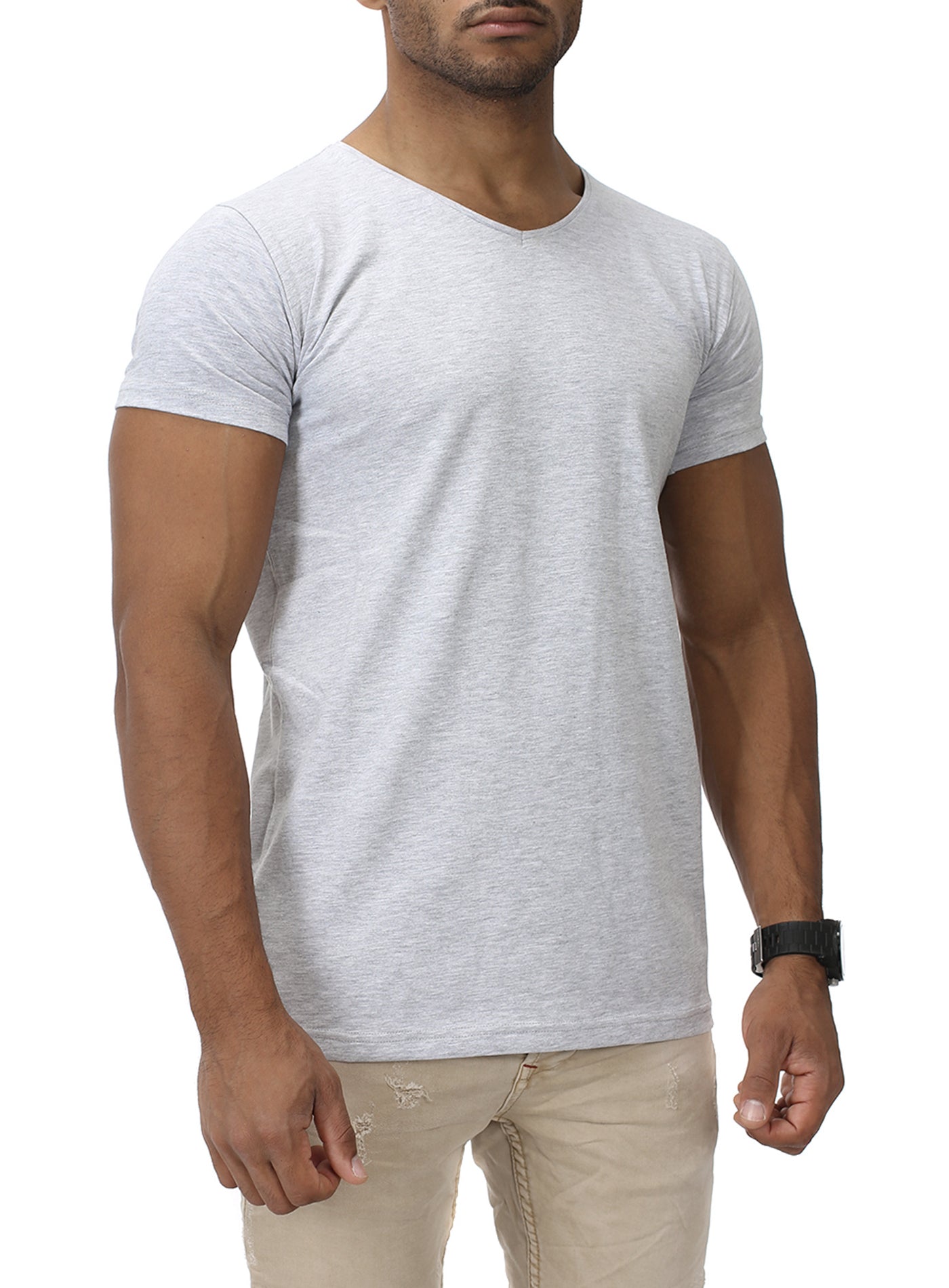 Basic Slim Fit T-Shirt V-Neck HIGH