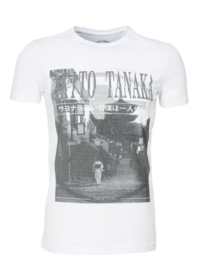 Rundhalsshirt mit Geisha Fotodruck Geisha Area