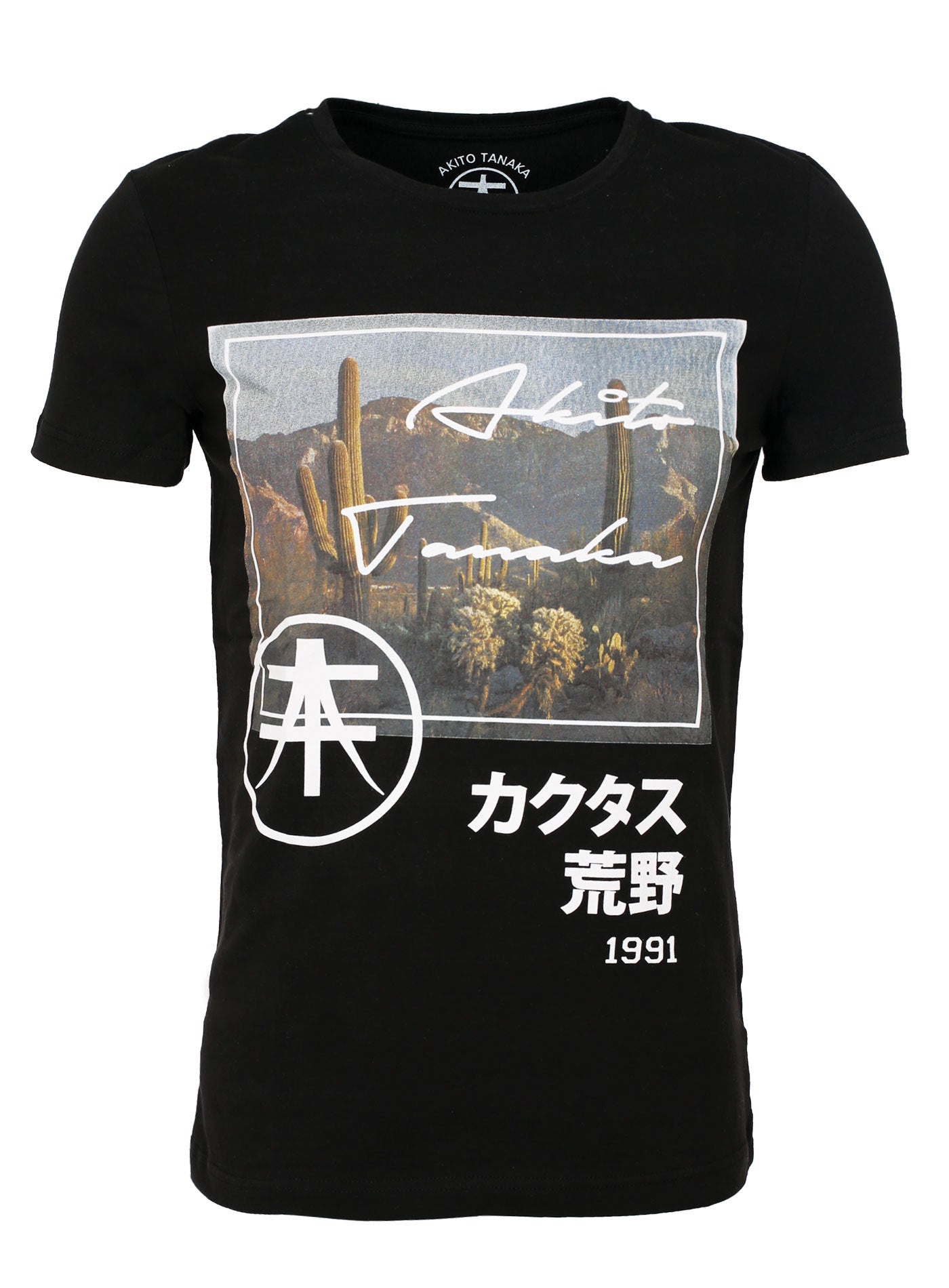 Rundhalsshirt mit Fotoprint vorne Takao