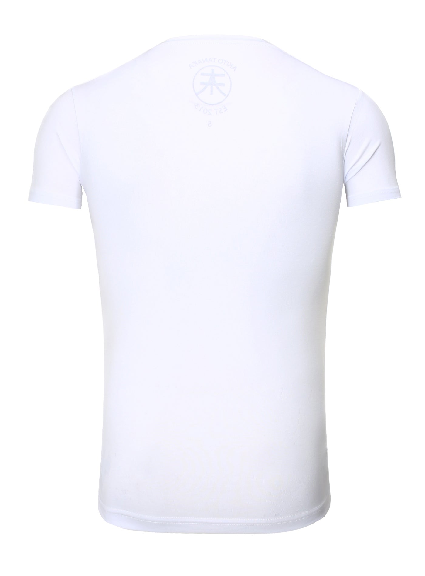 Basic V-Neck Kurzarmshirt Basic Form mit Logostickerei