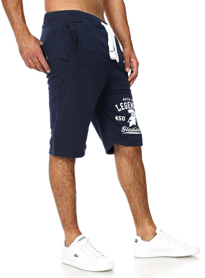 Shorts mit Rubber Print Gladiator