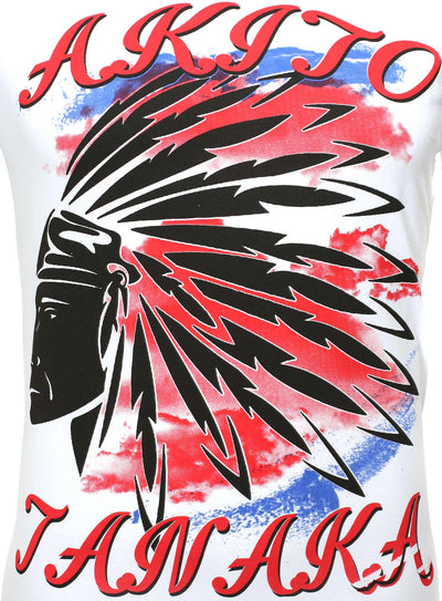 Rundhalsshirt mit Indianer Motiv Indian
