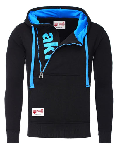 Kapuzenpullover mit Stickerei Schriftzug Vertical Zip Sweat