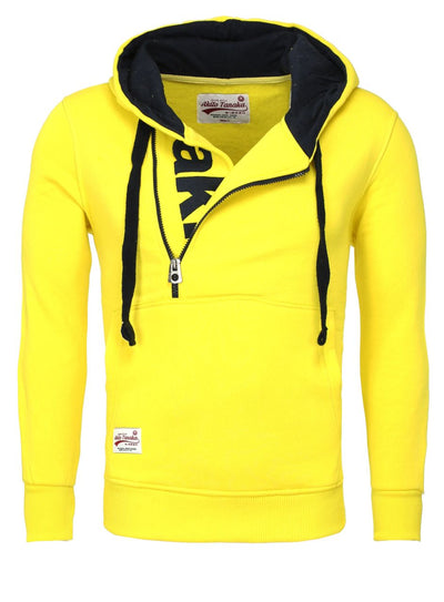 Kapuzenpullover mit Stickerei Schriftzug Vertical Zip Sweat