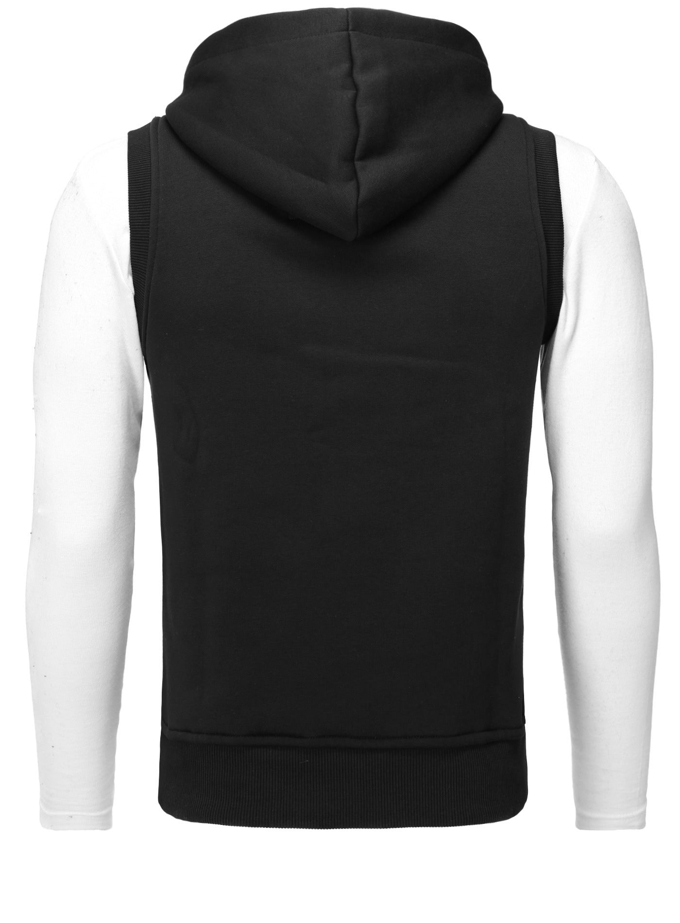 Kapuzenweste mit Stickerei Vertical Zip Vest