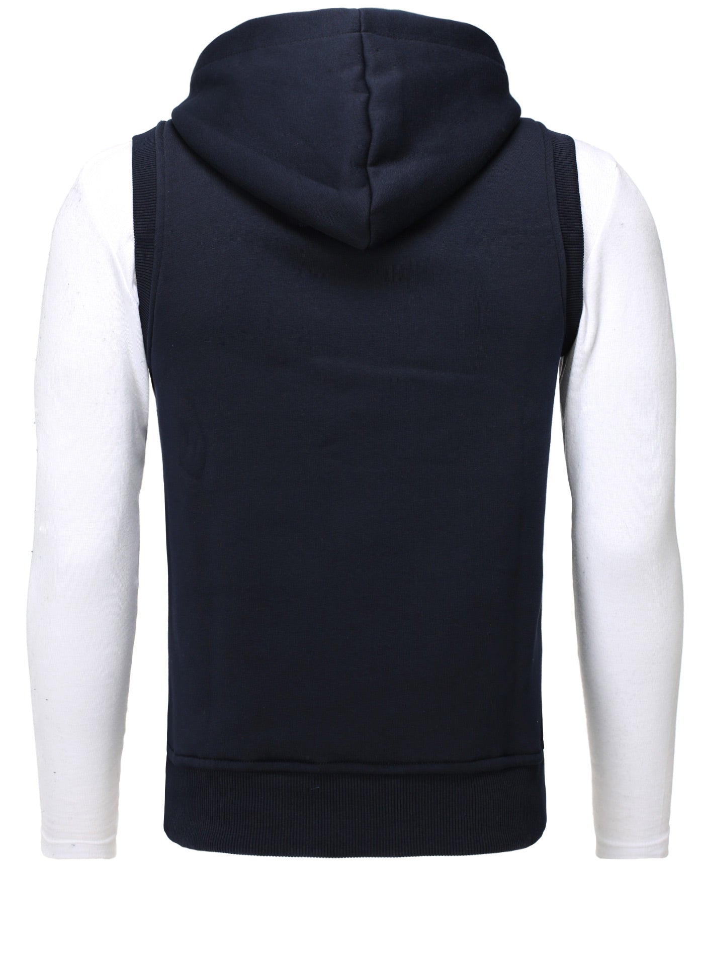 Kapuzenweste mit Stickerei Vertical Zip Vest