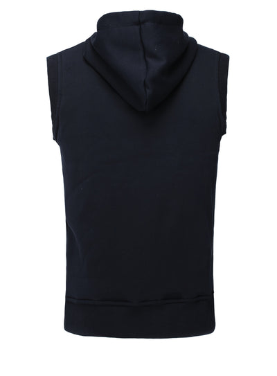 Kapuzenweste mit Stickerei Vertical Zip Vest