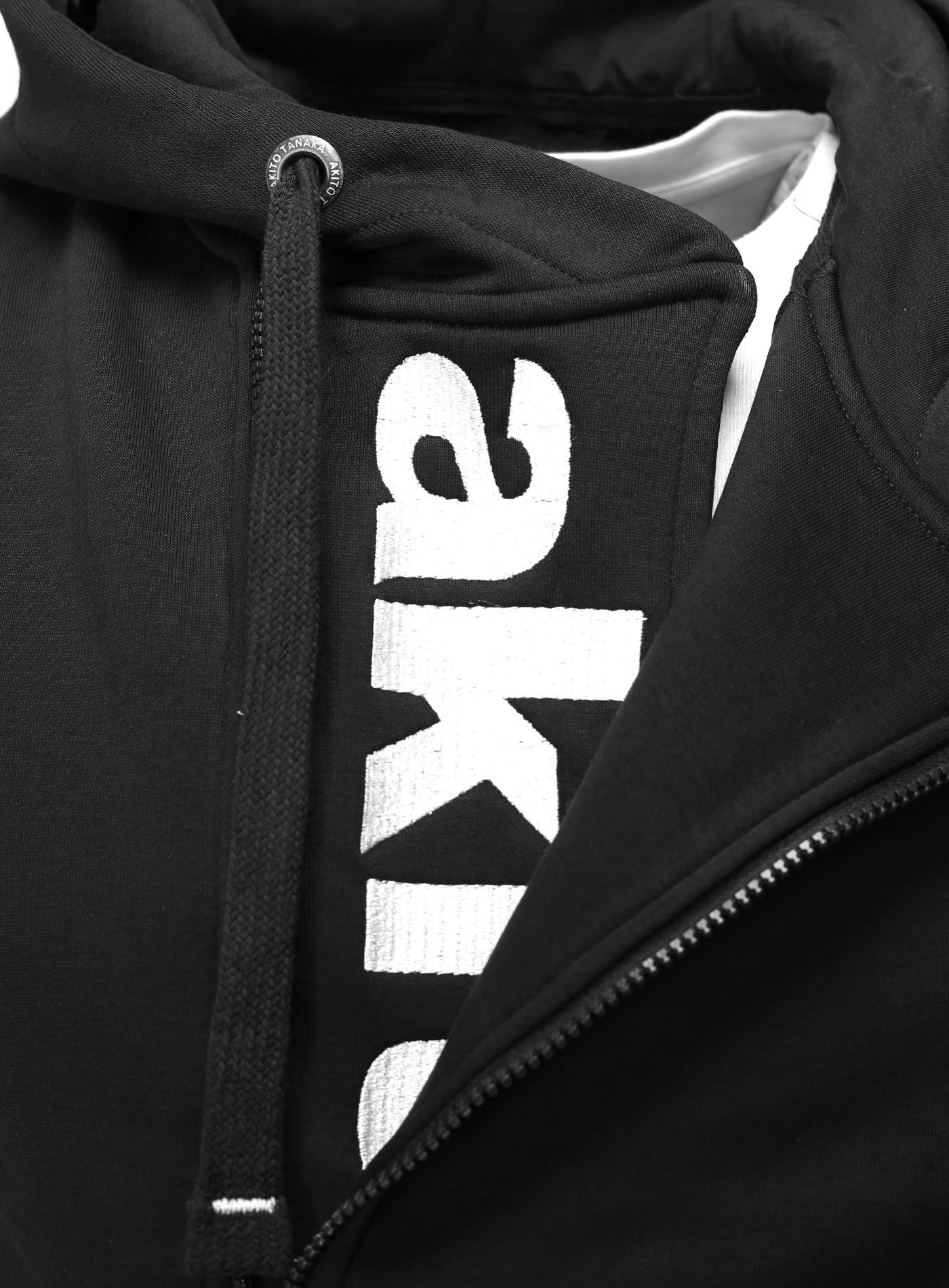 Kapuzenweste mit Stickerei Vertical Zip Vest