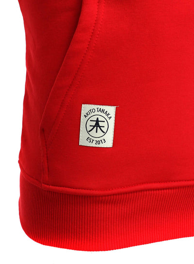 Kapuzenweste mit Stickerei Vertical Zip Vest