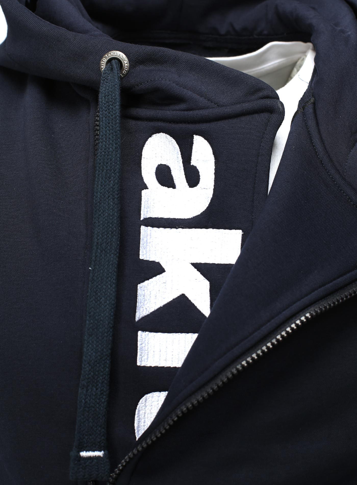 Kapuzenweste mit Stickerei Vertical Zip Vest