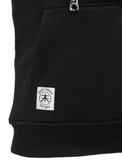 Kapuzenweste mit Stickerei Vertical Zip Vest