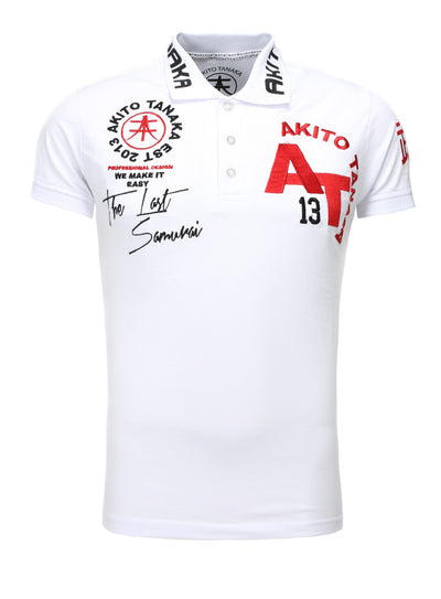 Poloshirt mit Stickereien und Applikationen Design