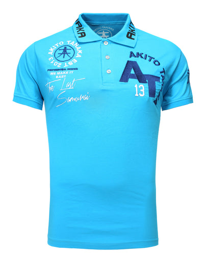 Poloshirt mit Stickereien und Applikationen Design