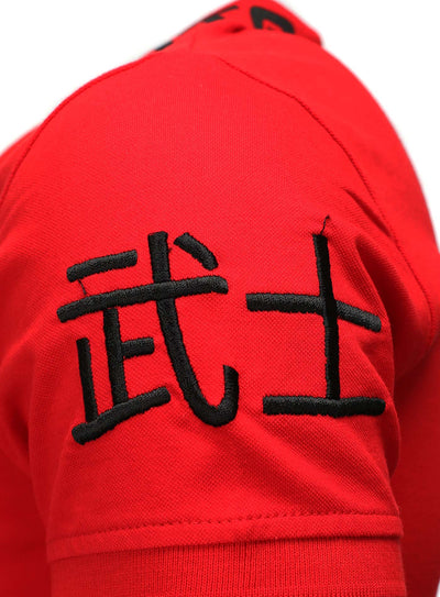 Poloshirt mit Stickereien und Applikationen Design
